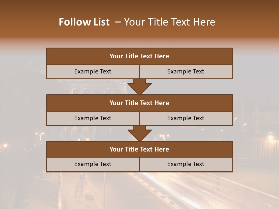 Coliseum Roman Scene PowerPoint Template