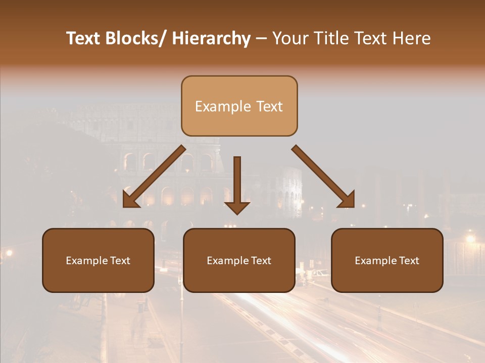 Coliseum Roman Scene PowerPoint Template