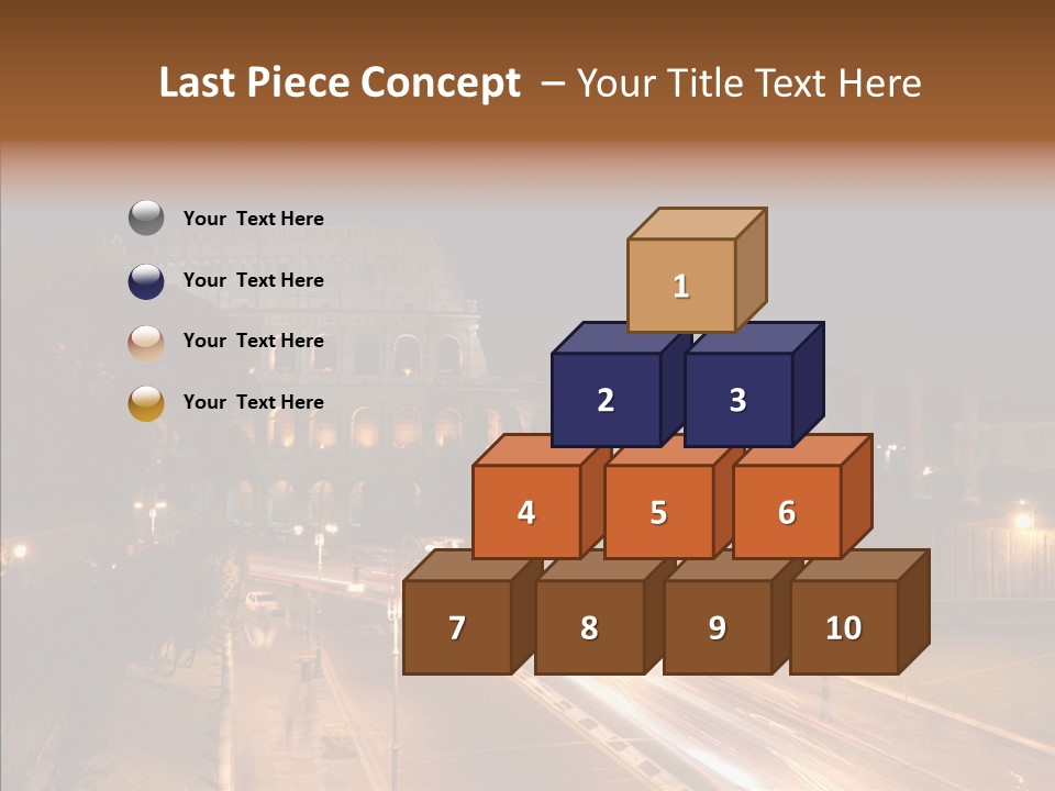 Coliseum Roman Scene PowerPoint Template