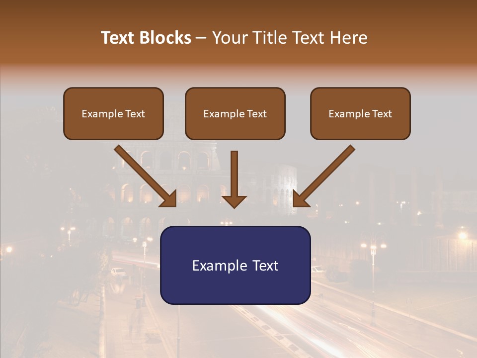 Coliseum Roman Scene PowerPoint Template