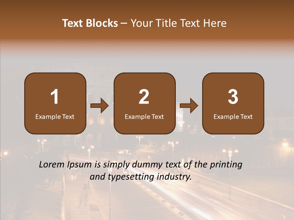 Coliseum Roman Scene PowerPoint Template