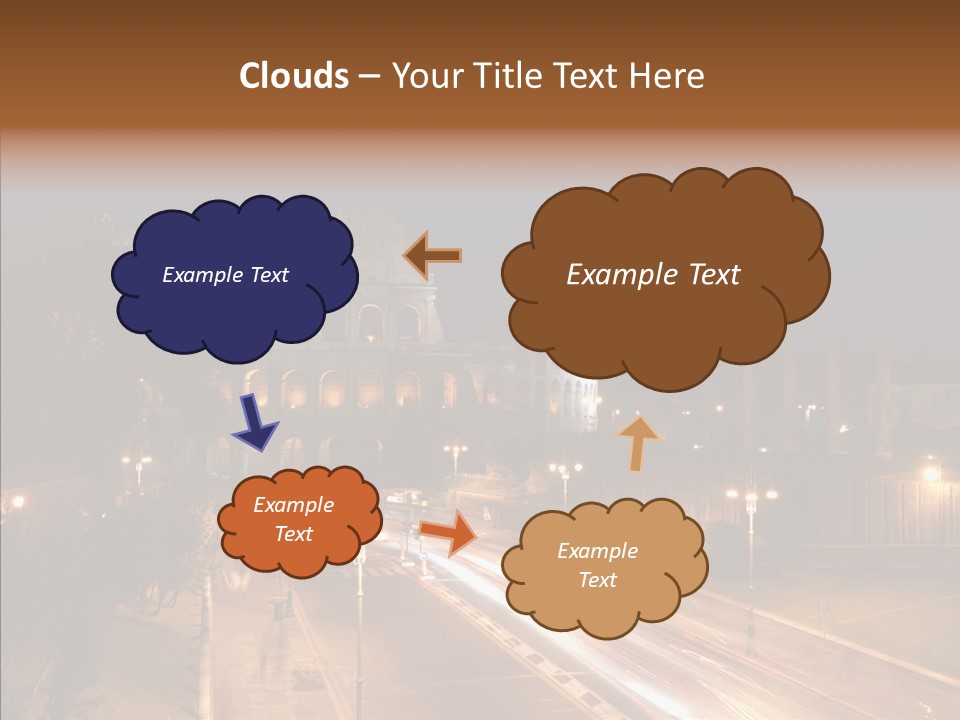 Coliseum Roman Scene PowerPoint Template
