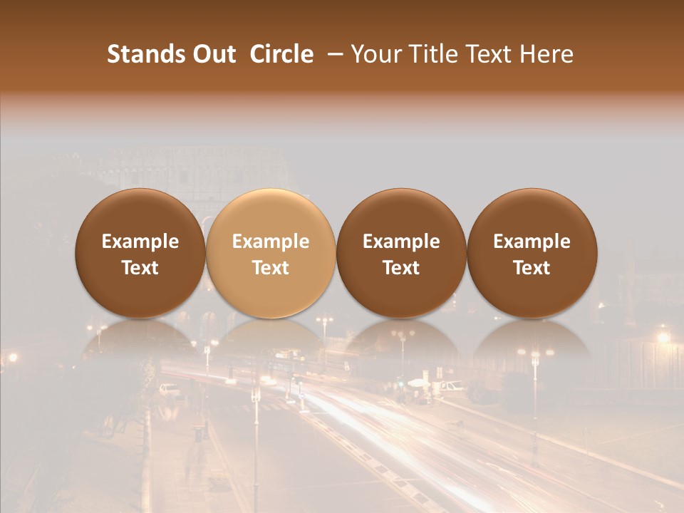 Coliseum Roman Scene PowerPoint Template