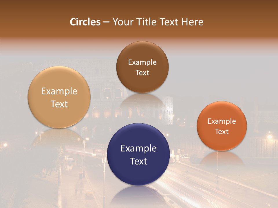 Coliseum Roman Scene PowerPoint Template