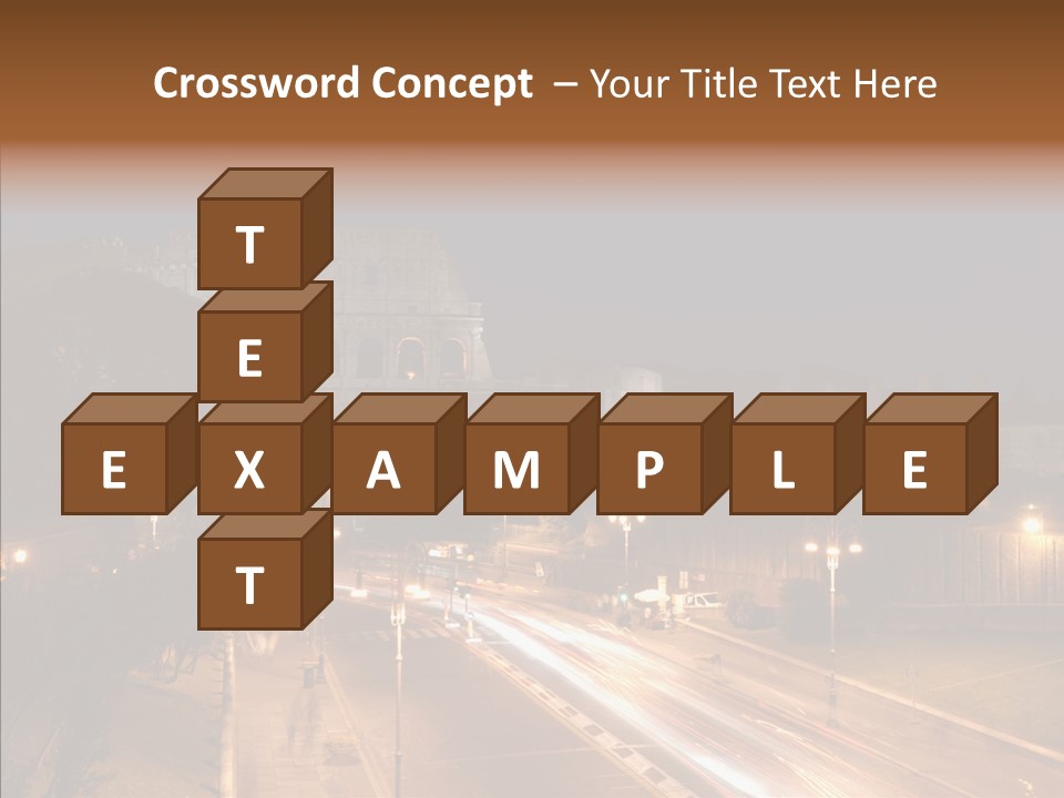 Coliseum Roman Scene PowerPoint Template