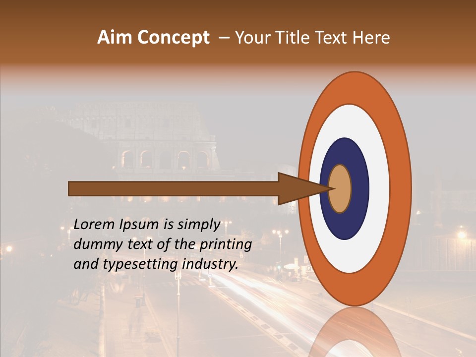 Coliseum Roman Scene PowerPoint Template