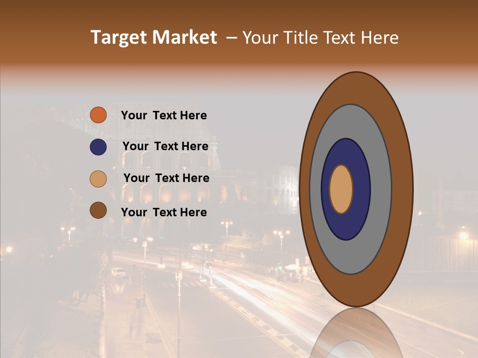 Coliseum Roman Scene PowerPoint Template