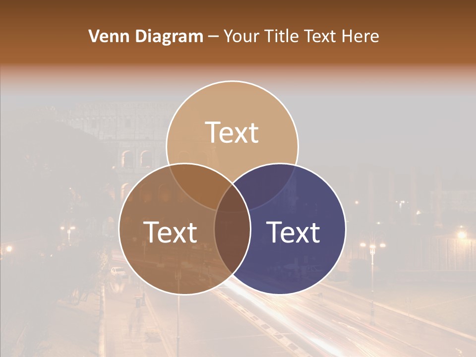 Coliseum Roman Scene PowerPoint Template