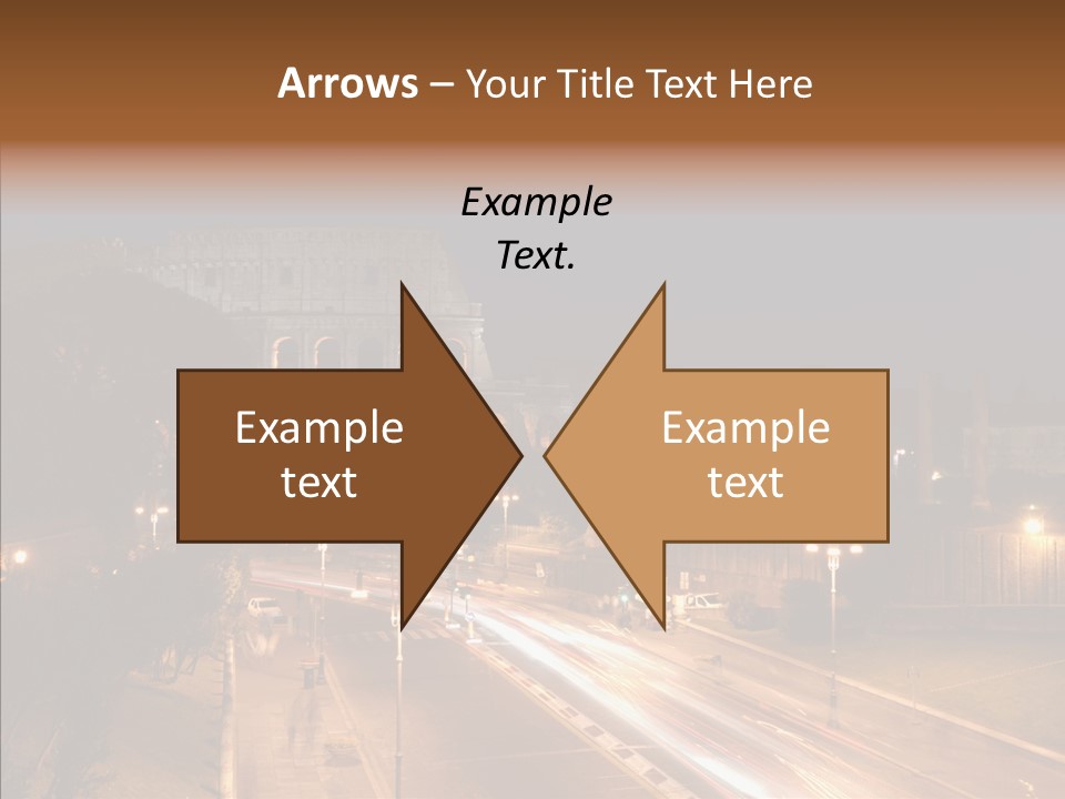 Coliseum Roman Scene PowerPoint Template