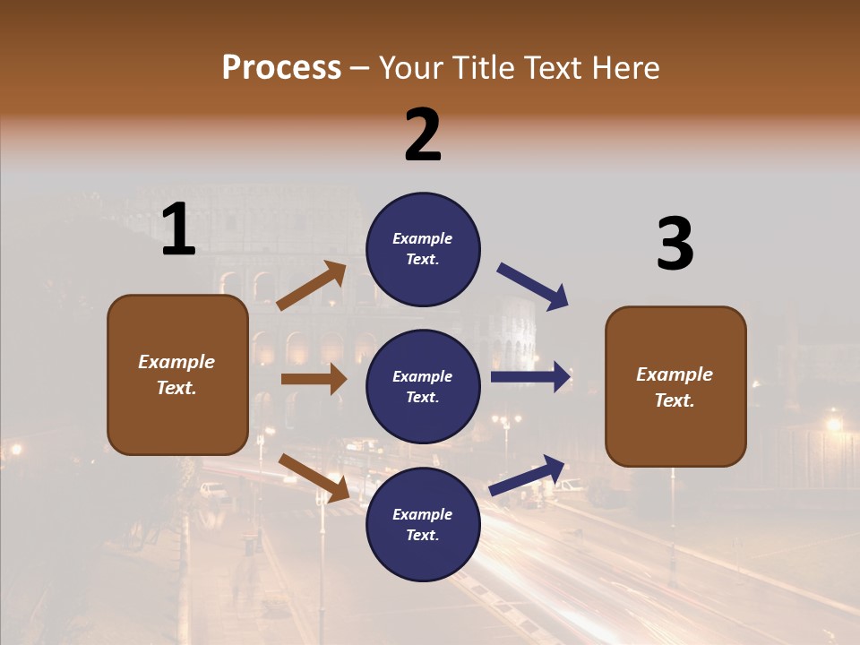 Coliseum Roman Scene PowerPoint Template