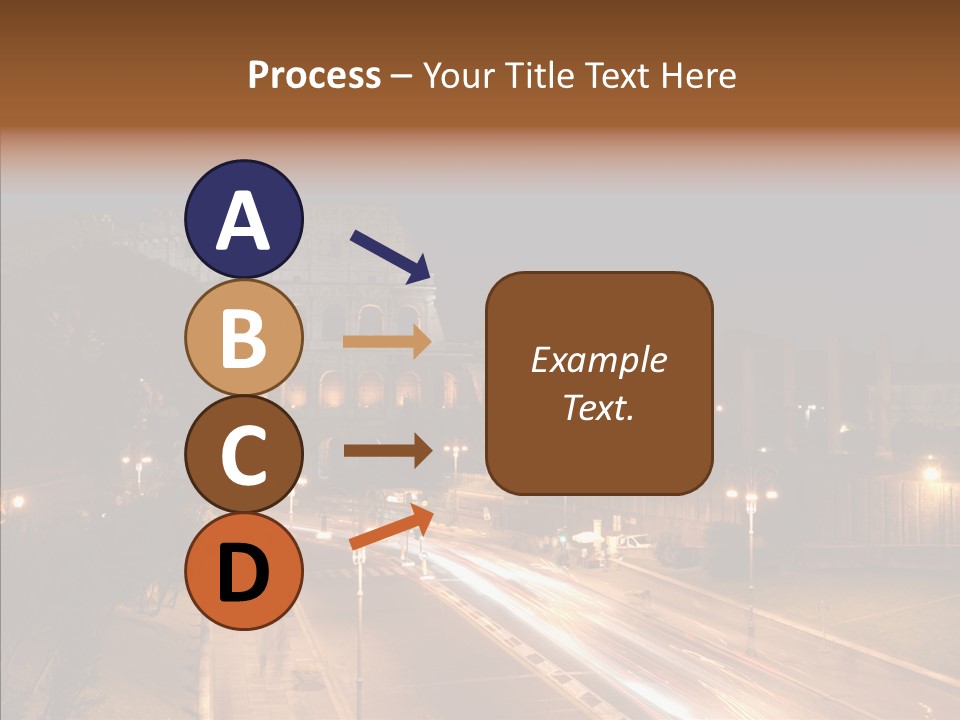 Coliseum Roman Scene PowerPoint Template