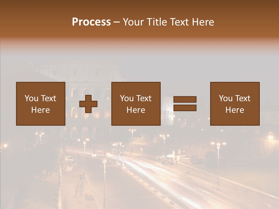 Coliseum Roman Scene PowerPoint Template