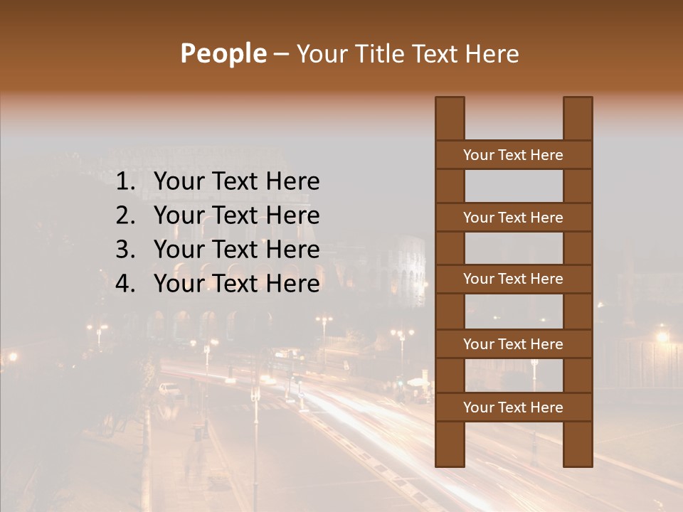 Coliseum Roman Scene PowerPoint Template