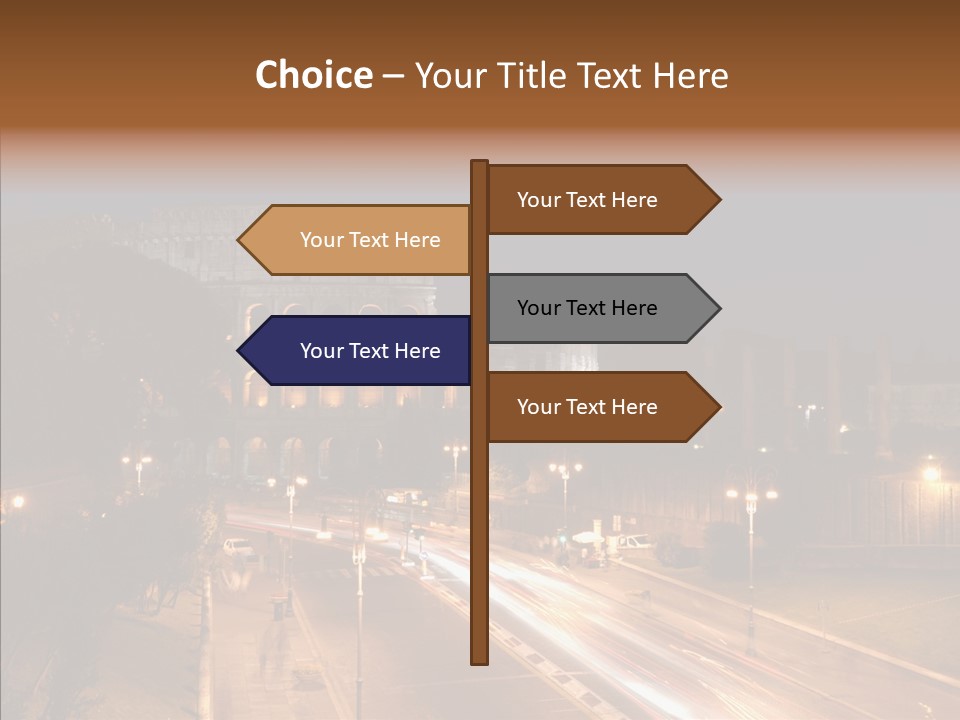 Coliseum Roman Scene PowerPoint Template