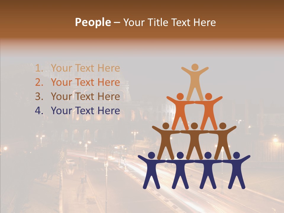 Coliseum Roman Scene PowerPoint Template