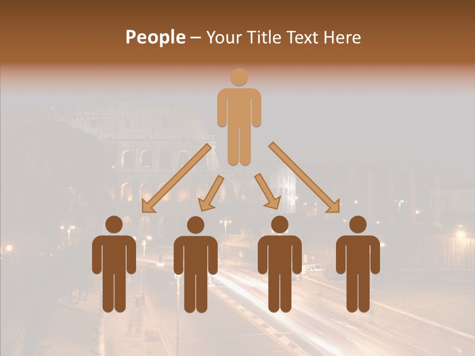 Coliseum Roman Scene PowerPoint Template