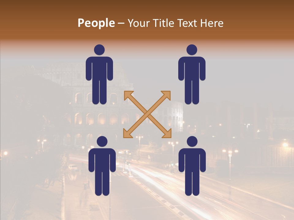 Coliseum Roman Scene PowerPoint Template