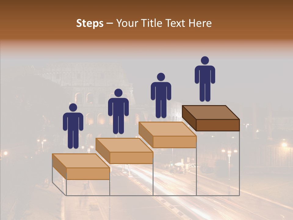Coliseum Roman Scene PowerPoint Template