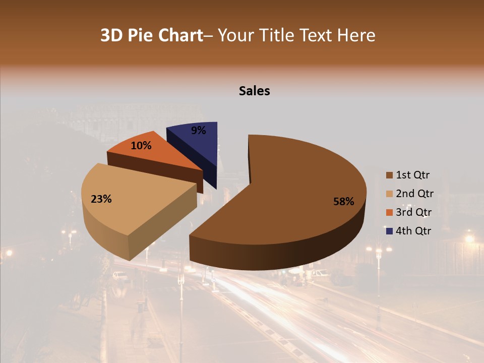 Coliseum Roman Scene PowerPoint Template