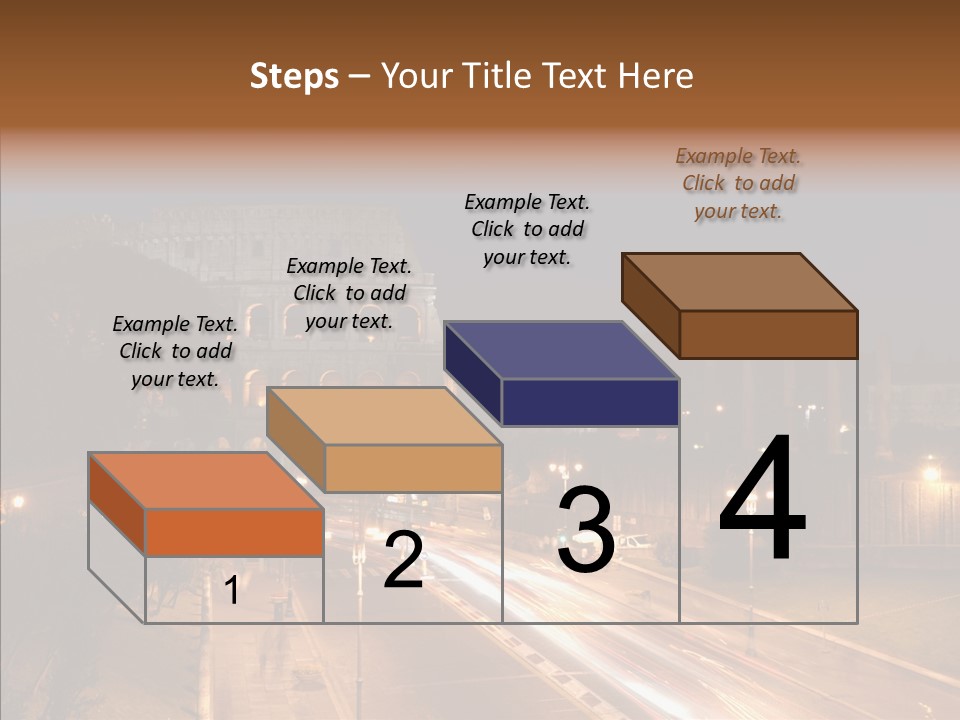 Coliseum Roman Scene PowerPoint Template