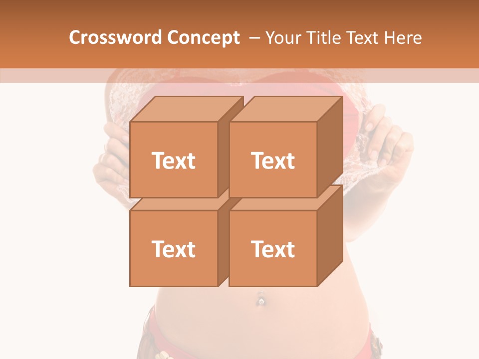 Young Women Red PowerPoint Template