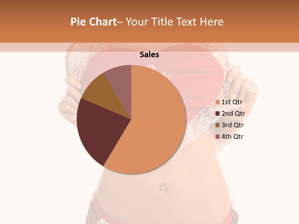 Young Women Red PowerPoint Template