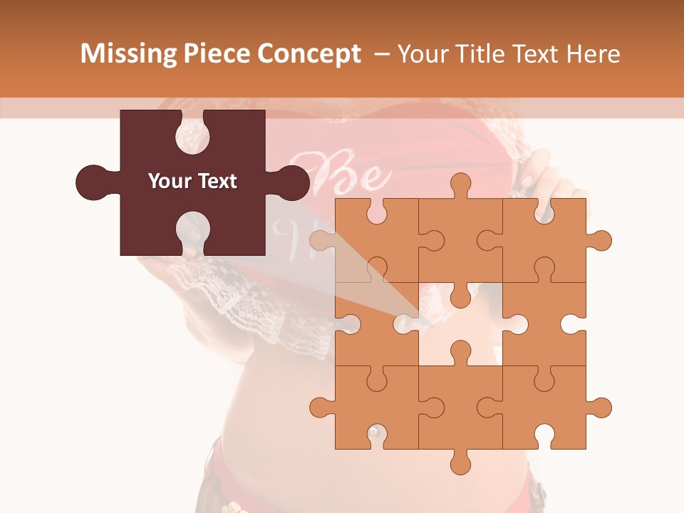 Young Women Red PowerPoint Template