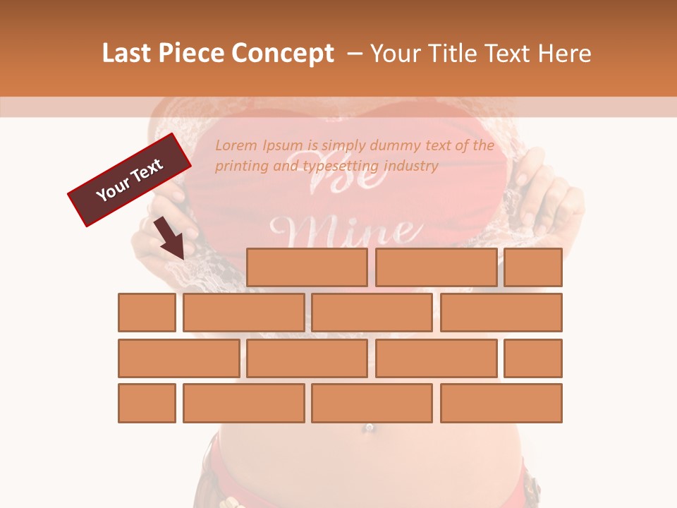 Young Women Red PowerPoint Template