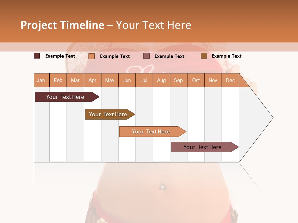 Young Women Red PowerPoint Template