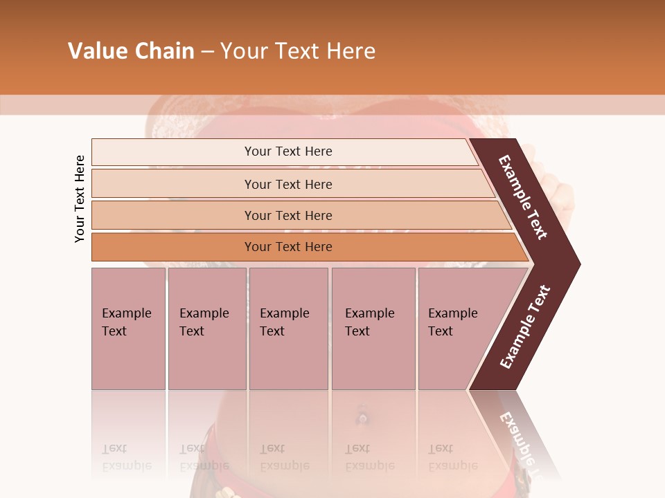 Young Women Red PowerPoint Template