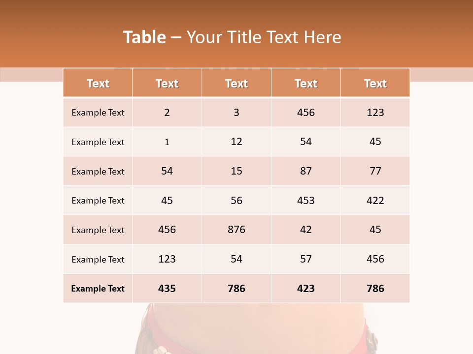 Young Women Red PowerPoint Template