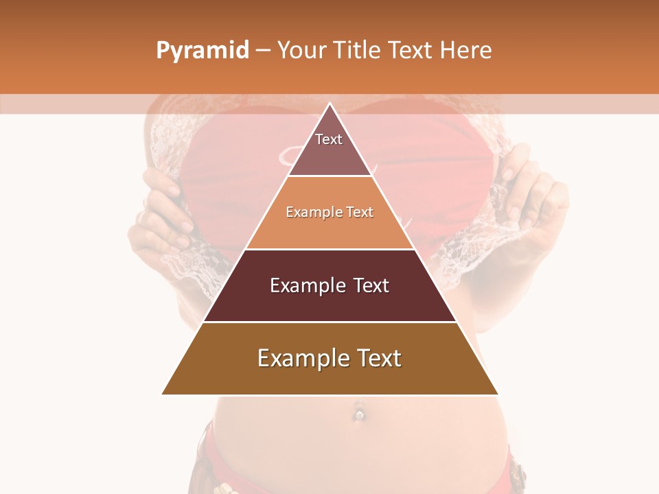 Young Women Red PowerPoint Template