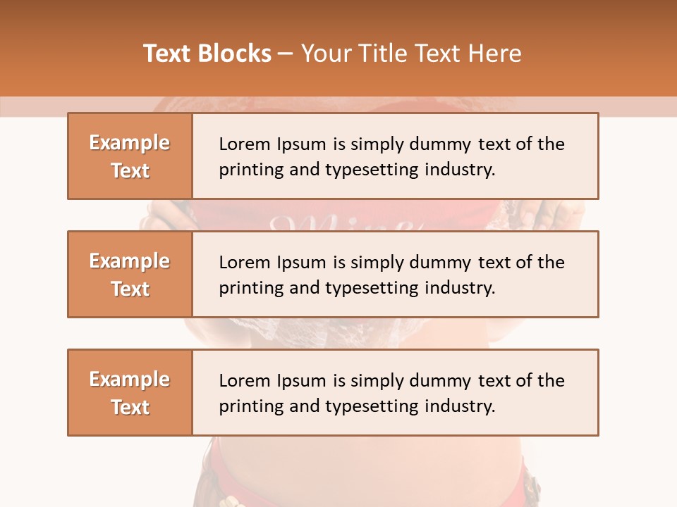 Young Women Red PowerPoint Template