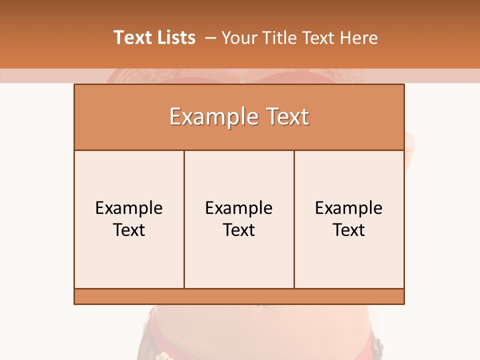 Young Women Red PowerPoint Template
