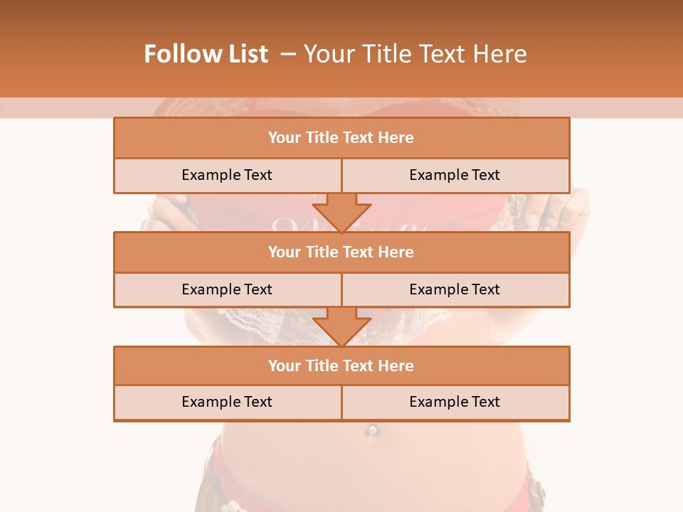 Young Women Red PowerPoint Template