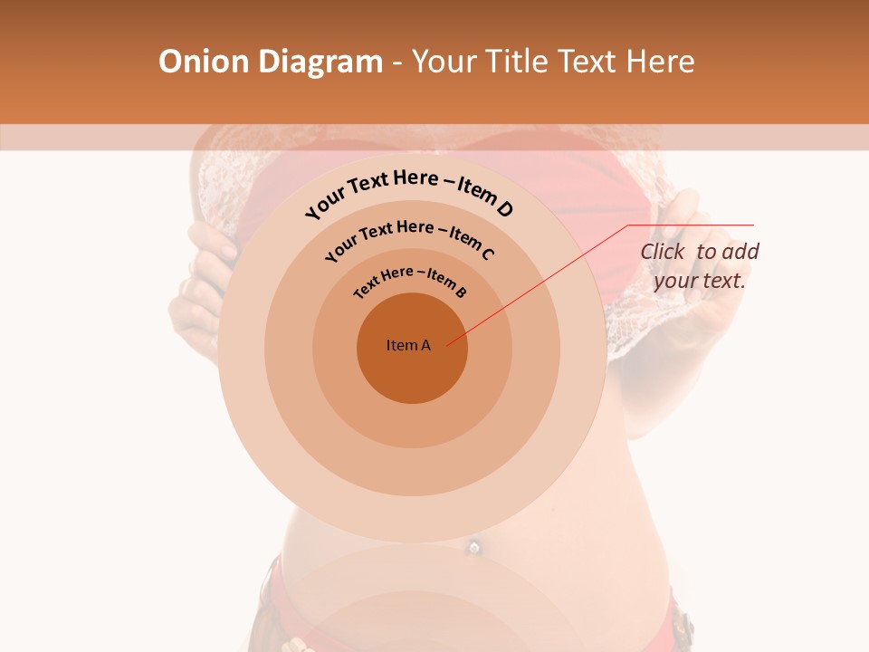 Young Women Red PowerPoint Template