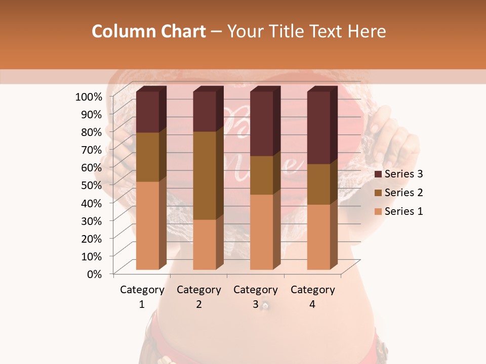 Young Women Red PowerPoint Template