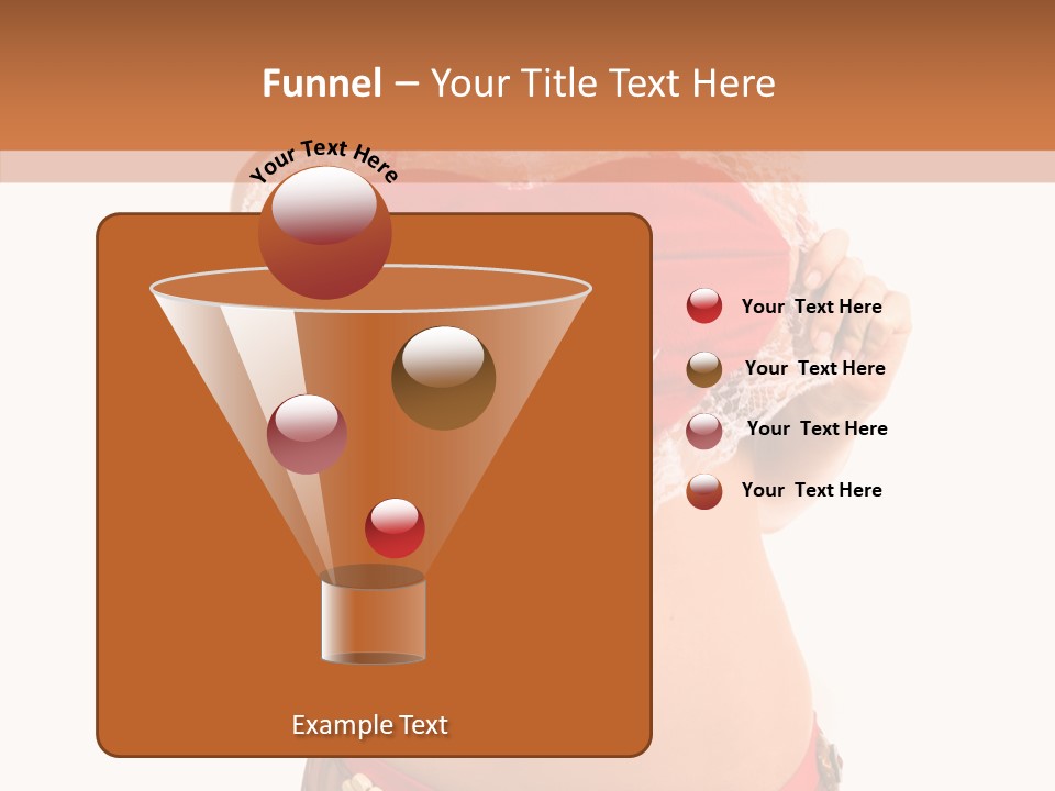 Young Women Red PowerPoint Template