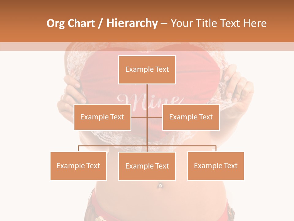 Young Women Red PowerPoint Template