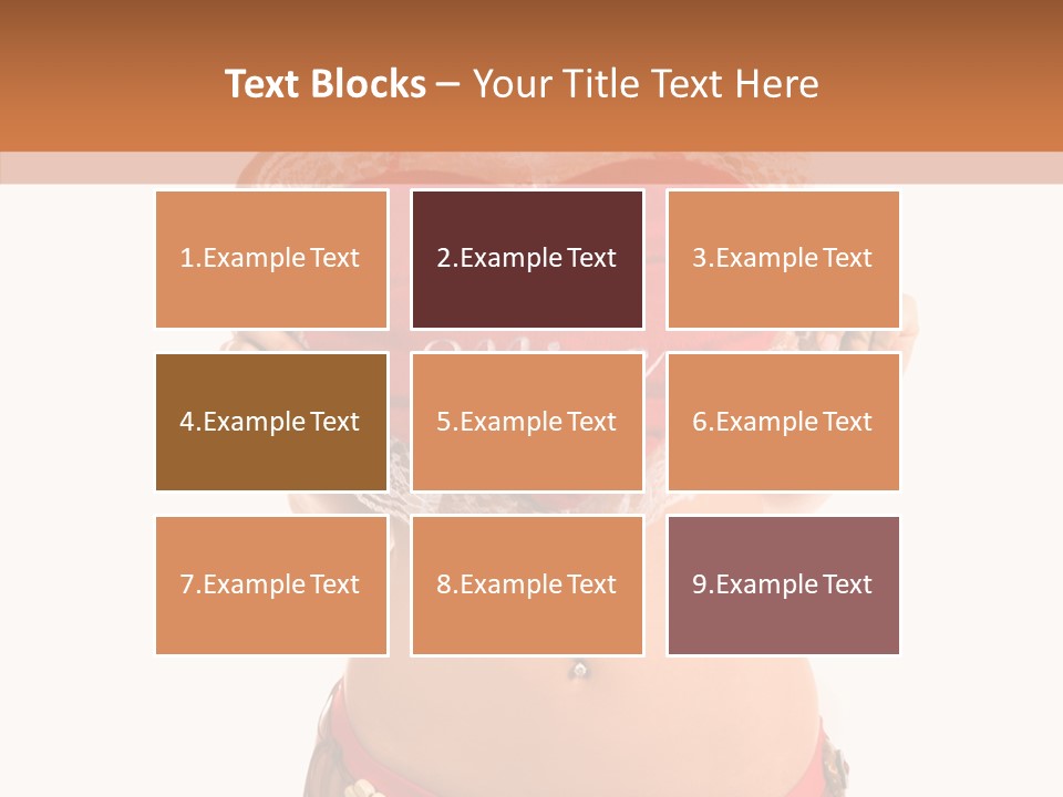 Young Women Red PowerPoint Template