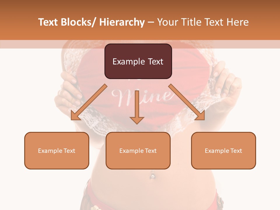 Young Women Red PowerPoint Template