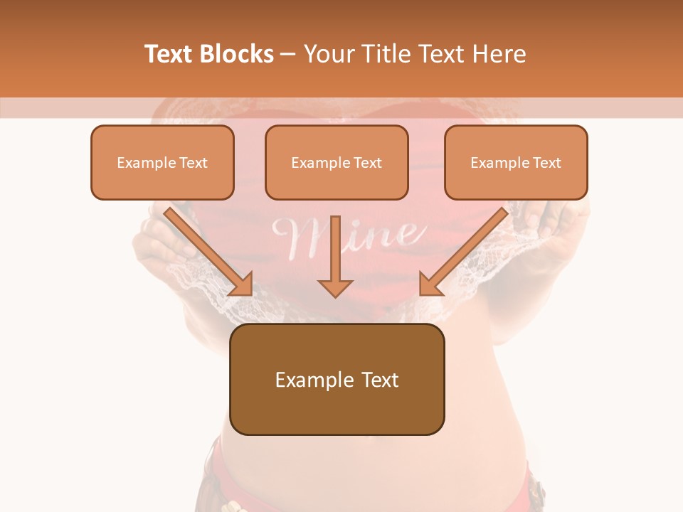 Young Women Red PowerPoint Template