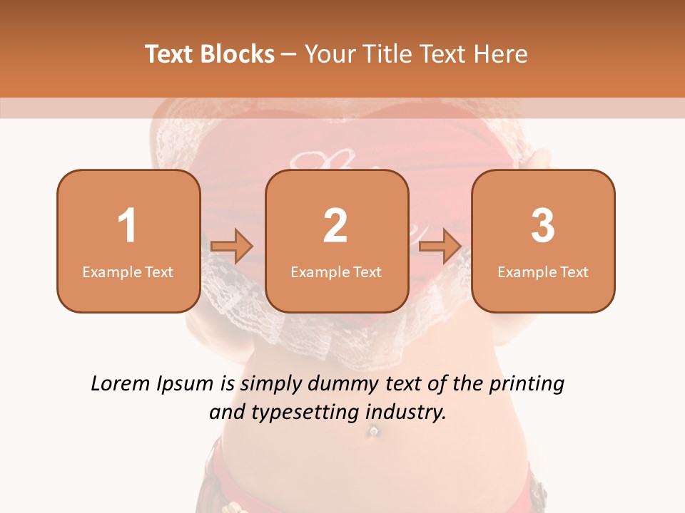 Young Women Red PowerPoint Template