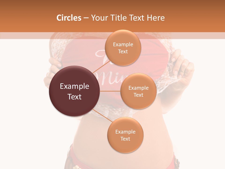 Young Women Red PowerPoint Template