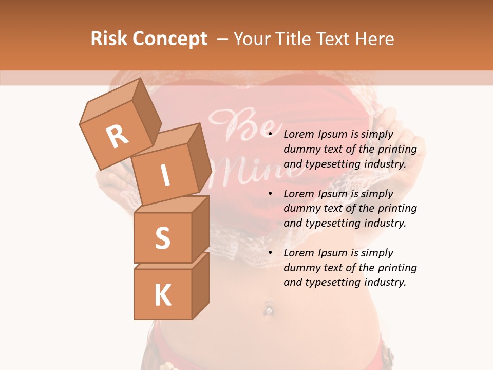 Young Women Red PowerPoint Template