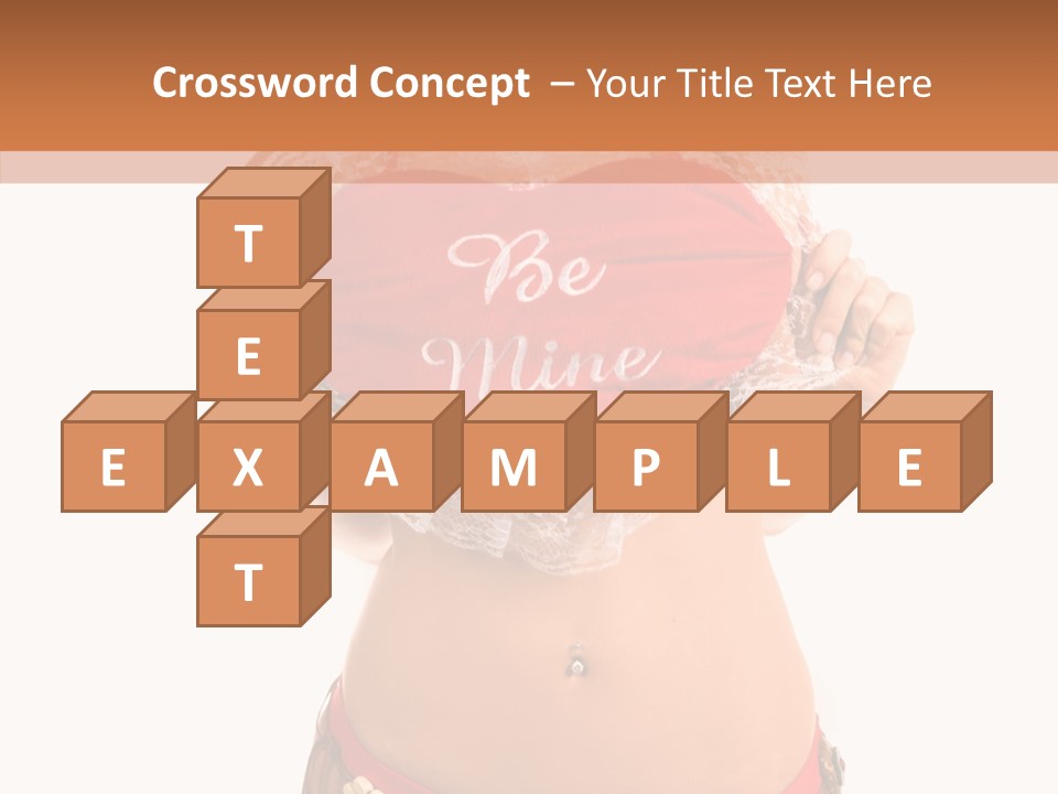 Young Women Red PowerPoint Template