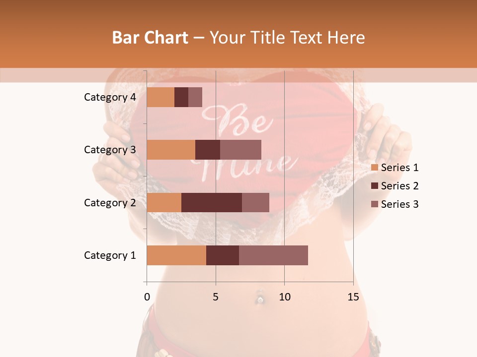 Young Women Red PowerPoint Template