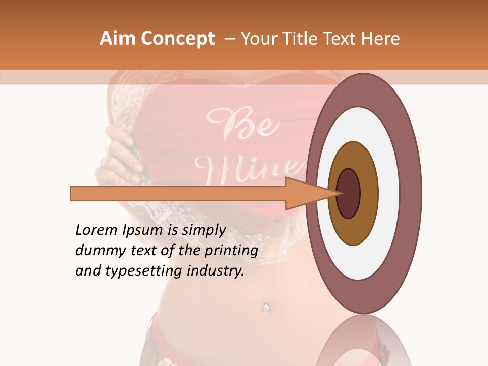 Young Women Red PowerPoint Template