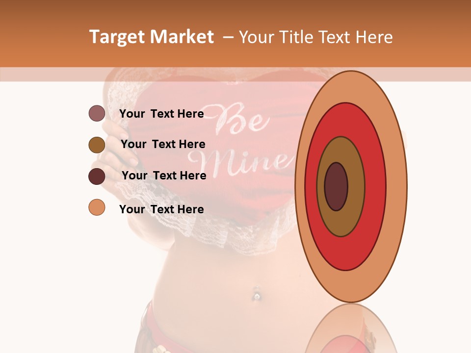 Young Women Red PowerPoint Template