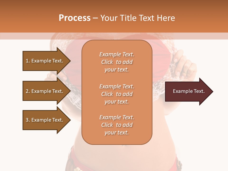 Young Women Red PowerPoint Template